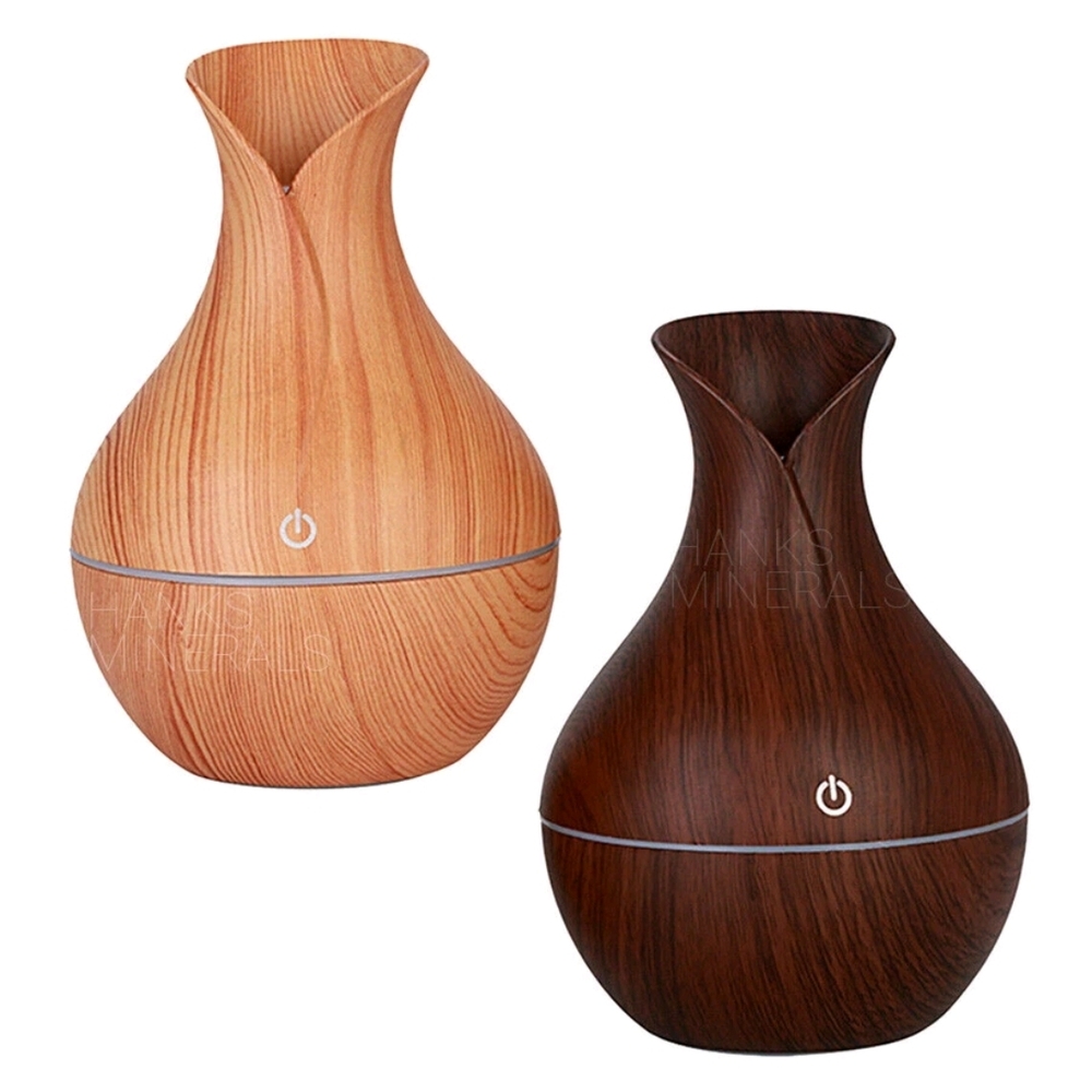 Wood Grain Vase-Shaped Essential Oil Diffuser